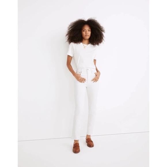 Madewell Denim - Madewell Women's High Rise Jeans - White